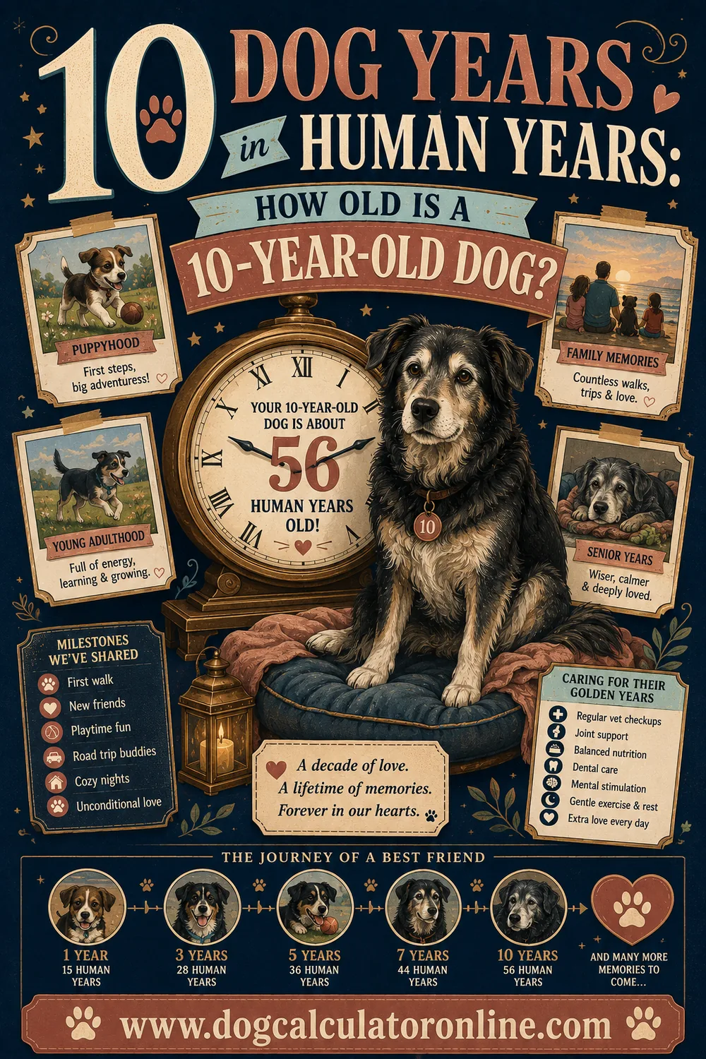 10 Dog Years in Human Years: How Old Is a 10-Year-Old Dog?