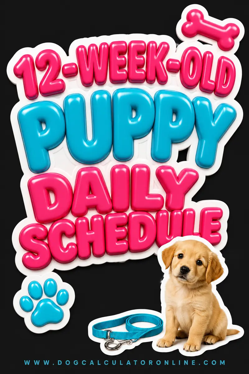 12-Week-Old Puppy Daily Schedule