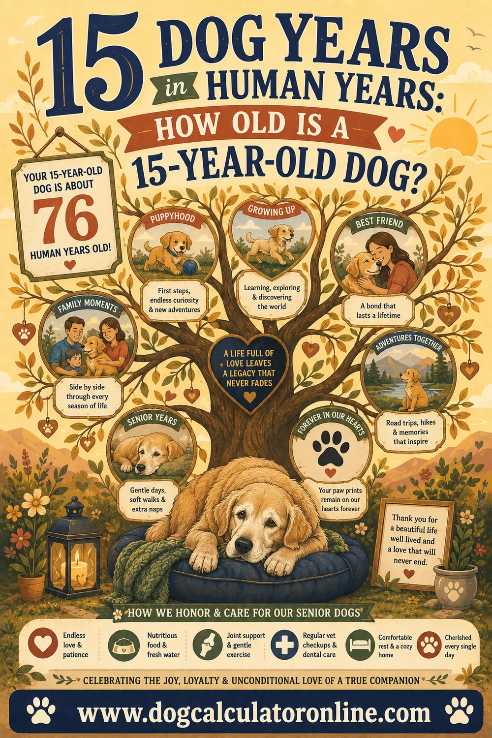 15 Dog Years in Human Years: How Old Is a 15-Year-Old Dog?