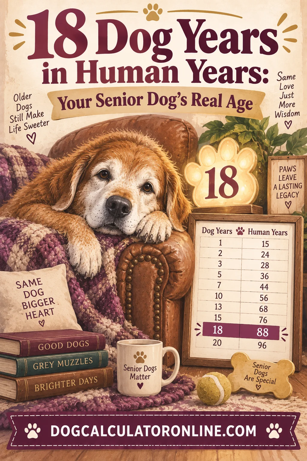 18 Dog Years in Human Years: Your Senior Dog's Real Age