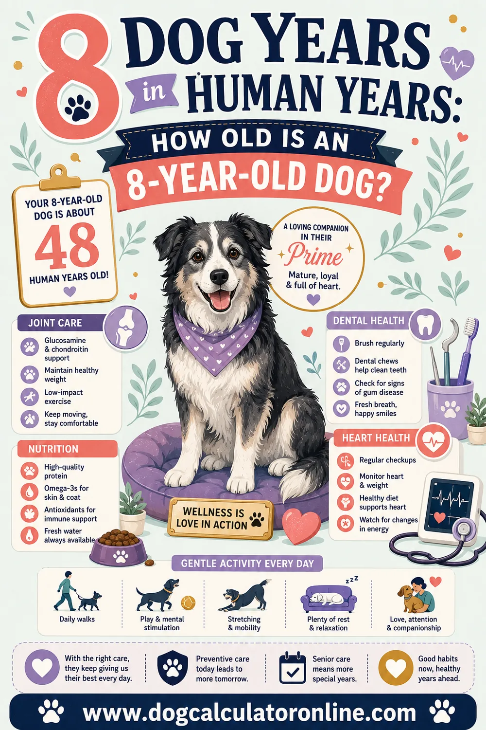 8 Dog Years in Human Years: How Old Is an 8-Year-Old Dog?