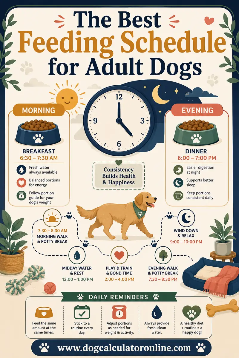 The Best Feeding Schedule for Adult Dogs