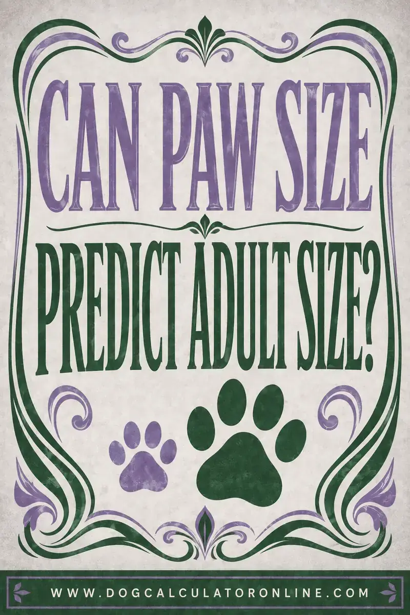 Can Paw Size Predict Adult Dog Size?