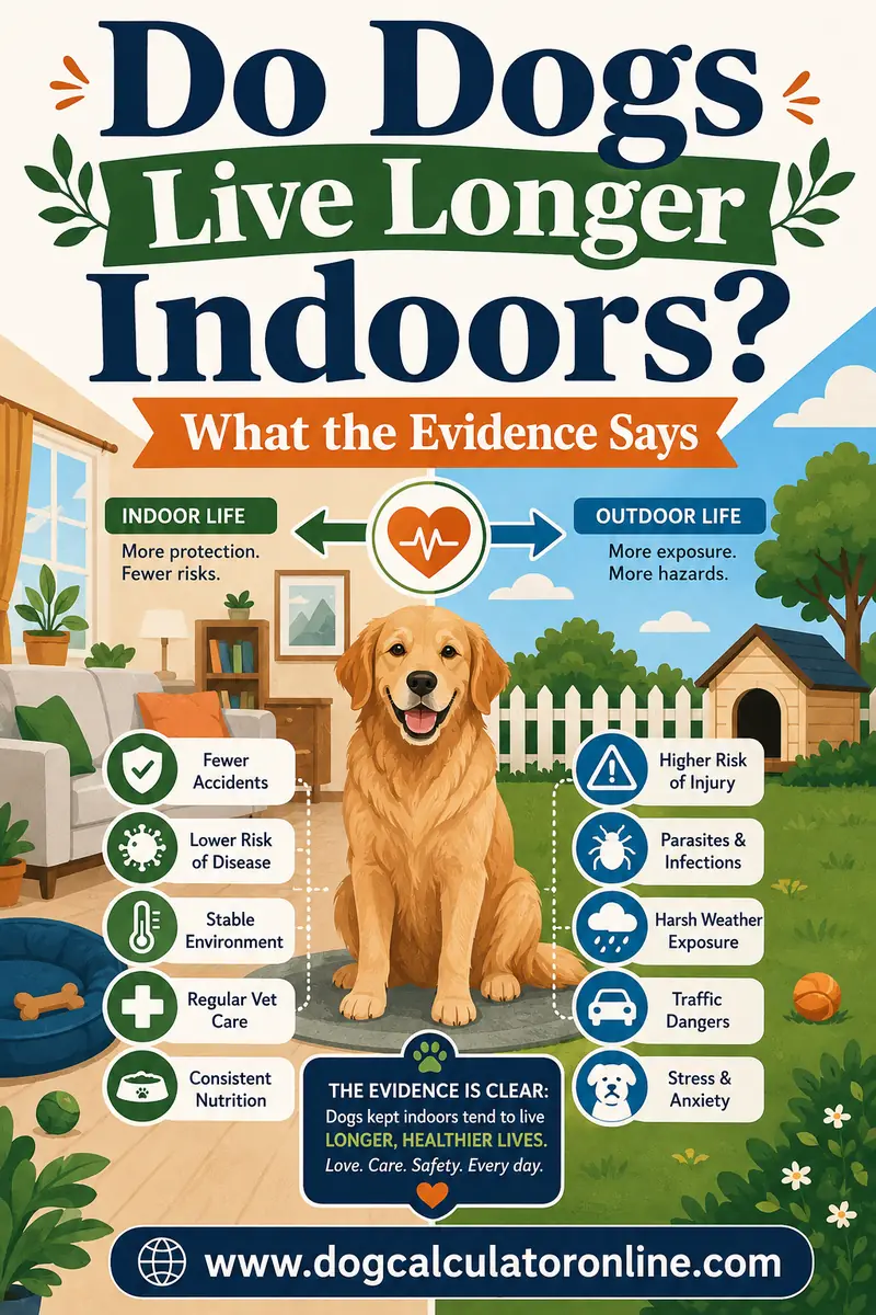 Do Dogs Live Longer Indoors? What the Evidence Says