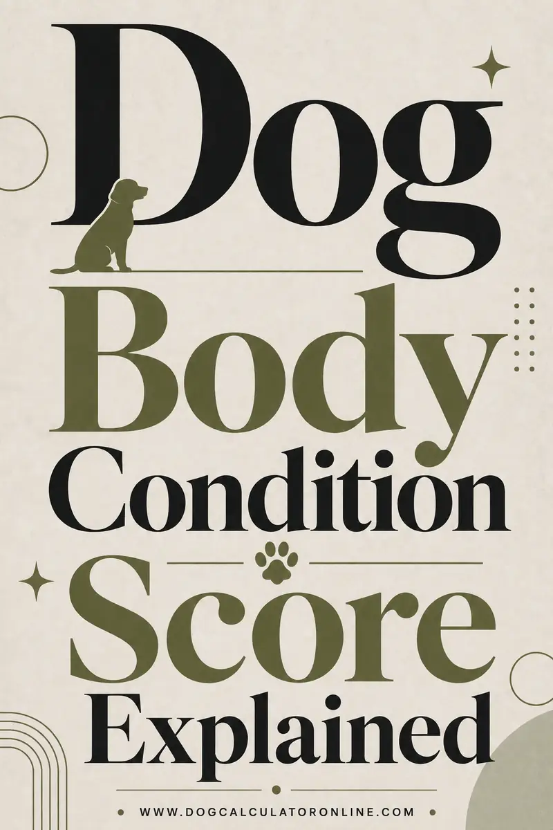 Dog Body Condition Score Explained