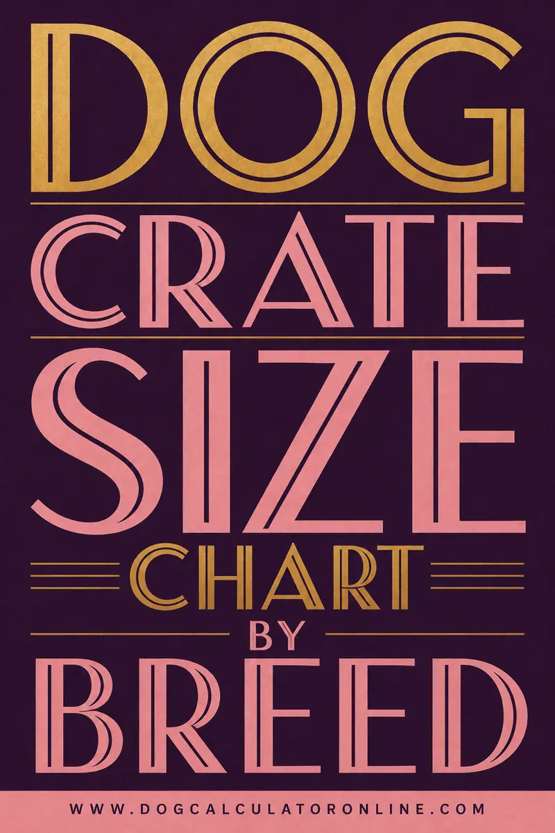 Dog Crate Size Chart by Breed