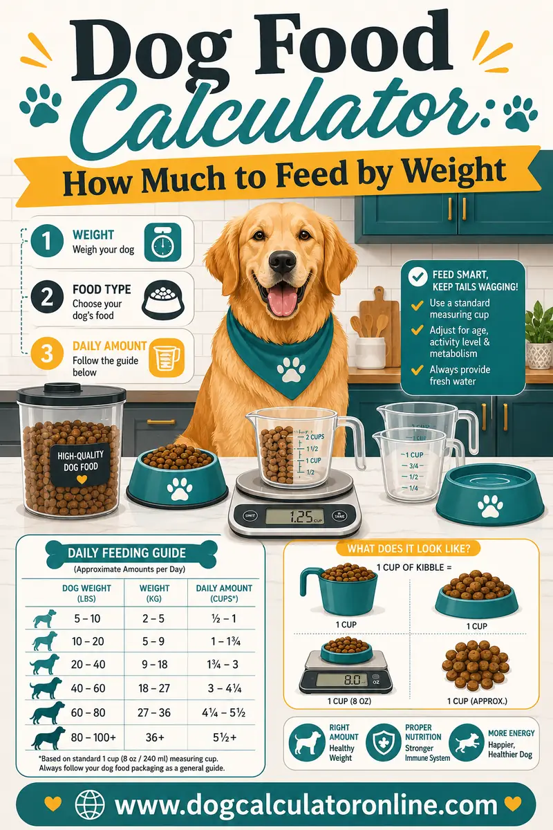 Dog Food Calculator: How Much to Feed by Weight