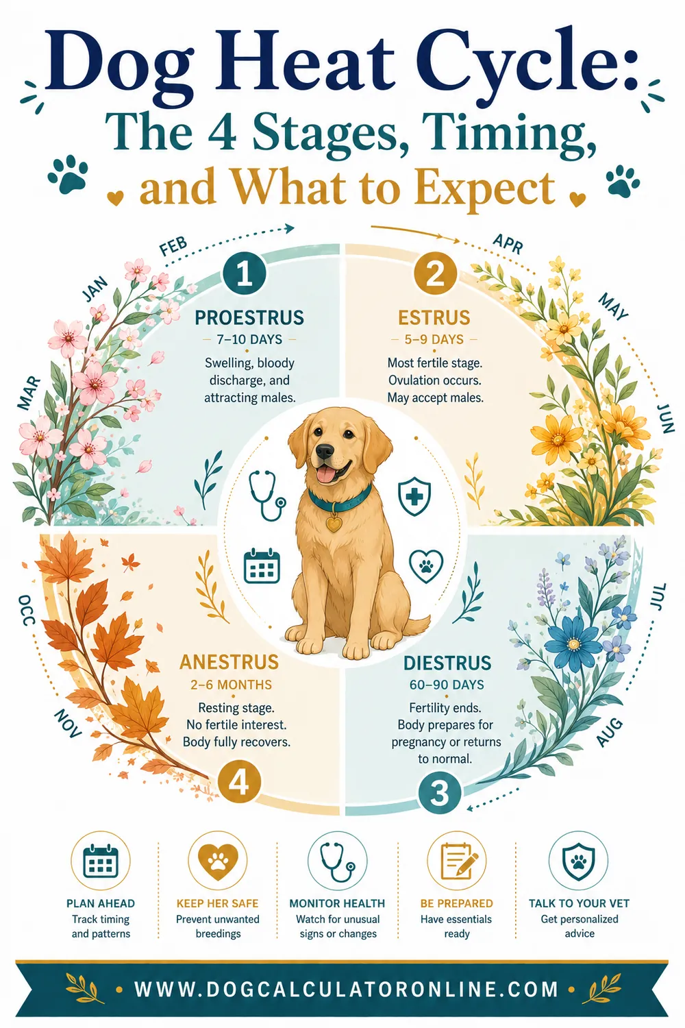 Dog Heat Cycle: The 4 Stages, Timing, and What to Expect
