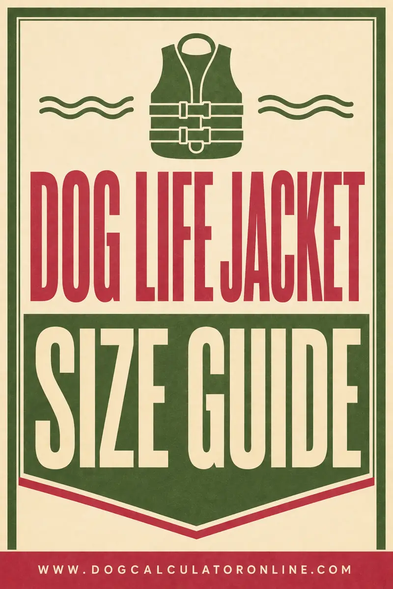 Dog Life Jacket Size Guide