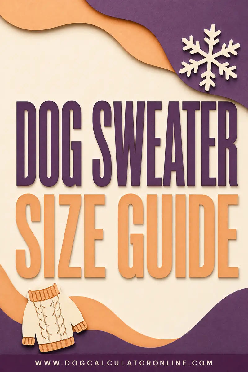 Dog Sweater & Coat Size Guide