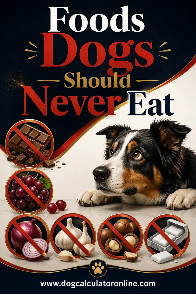 Foods Dogs Should Never Eat