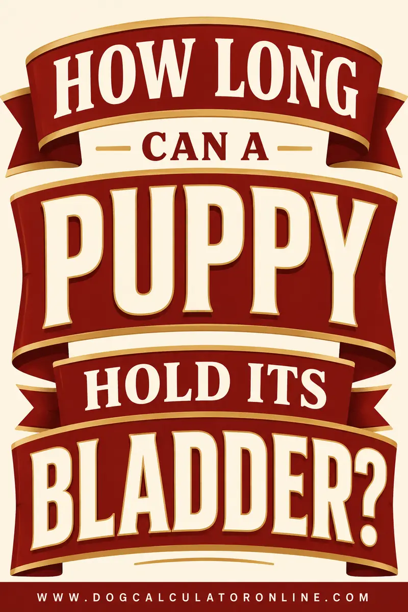 How Long Can a Puppy Hold Its Bladder?