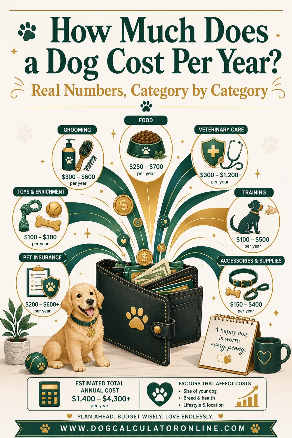 How Much Does a Dog Cost Per Year? Real Numbers, Category by Category
