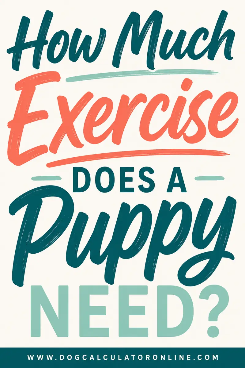 How Much Exercise Does a Puppy Need?
