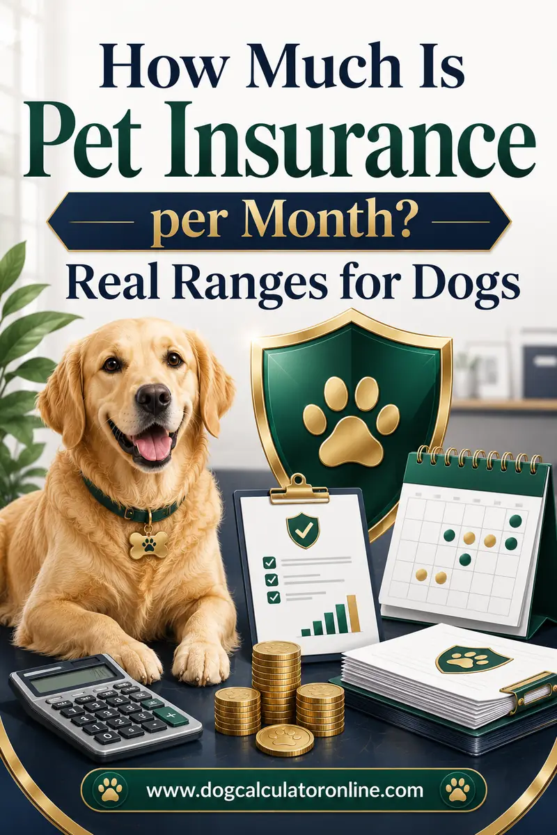 How Much Is Pet Insurance per Month? Real Ranges for Dogs