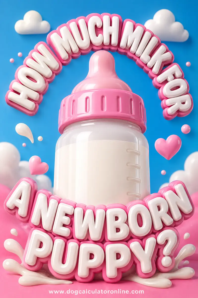 How Much Milk Should a Newborn Puppy Drink?