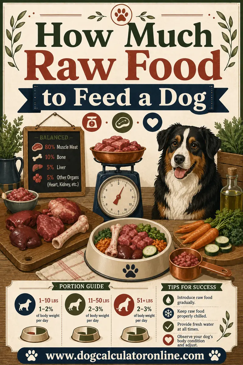 How Much Raw Food to Feed a Dog