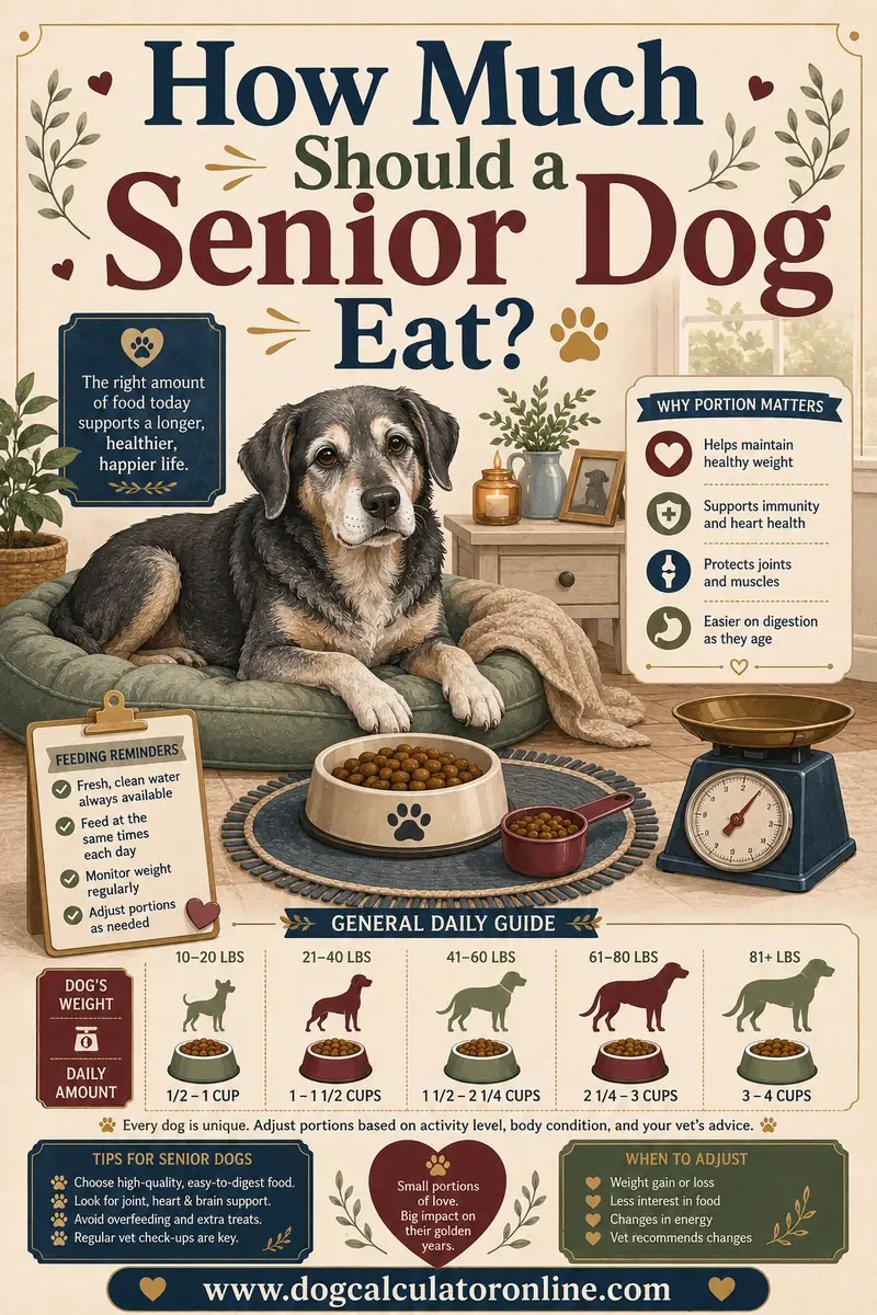 How Much Should a Senior Dog Eat?