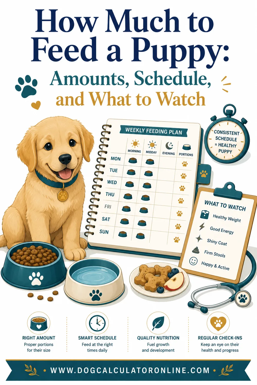 How Much to Feed a Puppy: Amounts, Schedule, and What to Watch