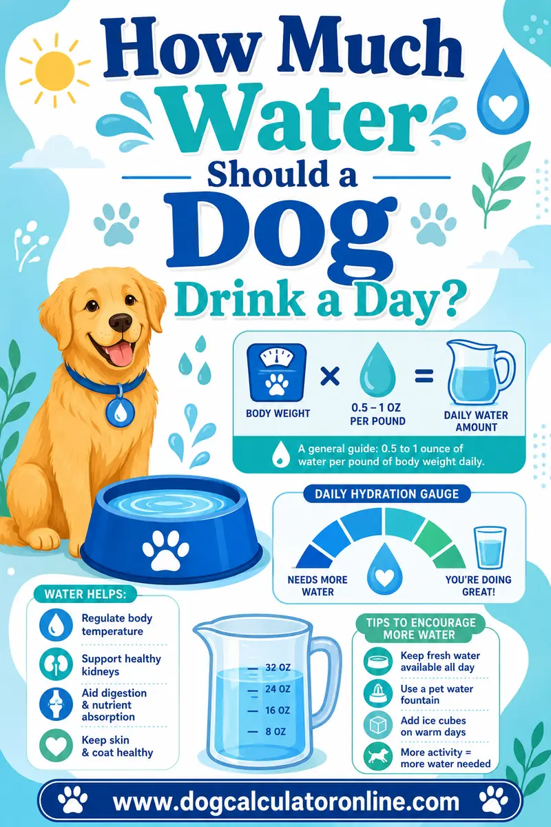 How Much Water Should a Dog Drink a Day?
