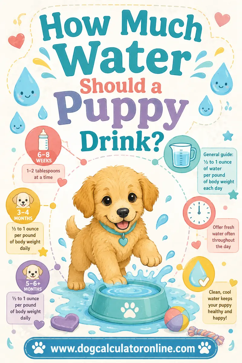 How Much Water Should a Puppy Drink?
