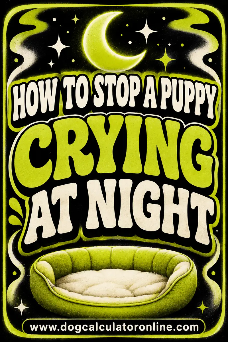 How to Stop a Puppy Crying at Night