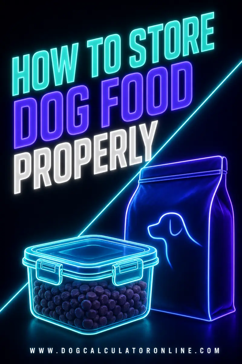 How to Store Dog Food Properly