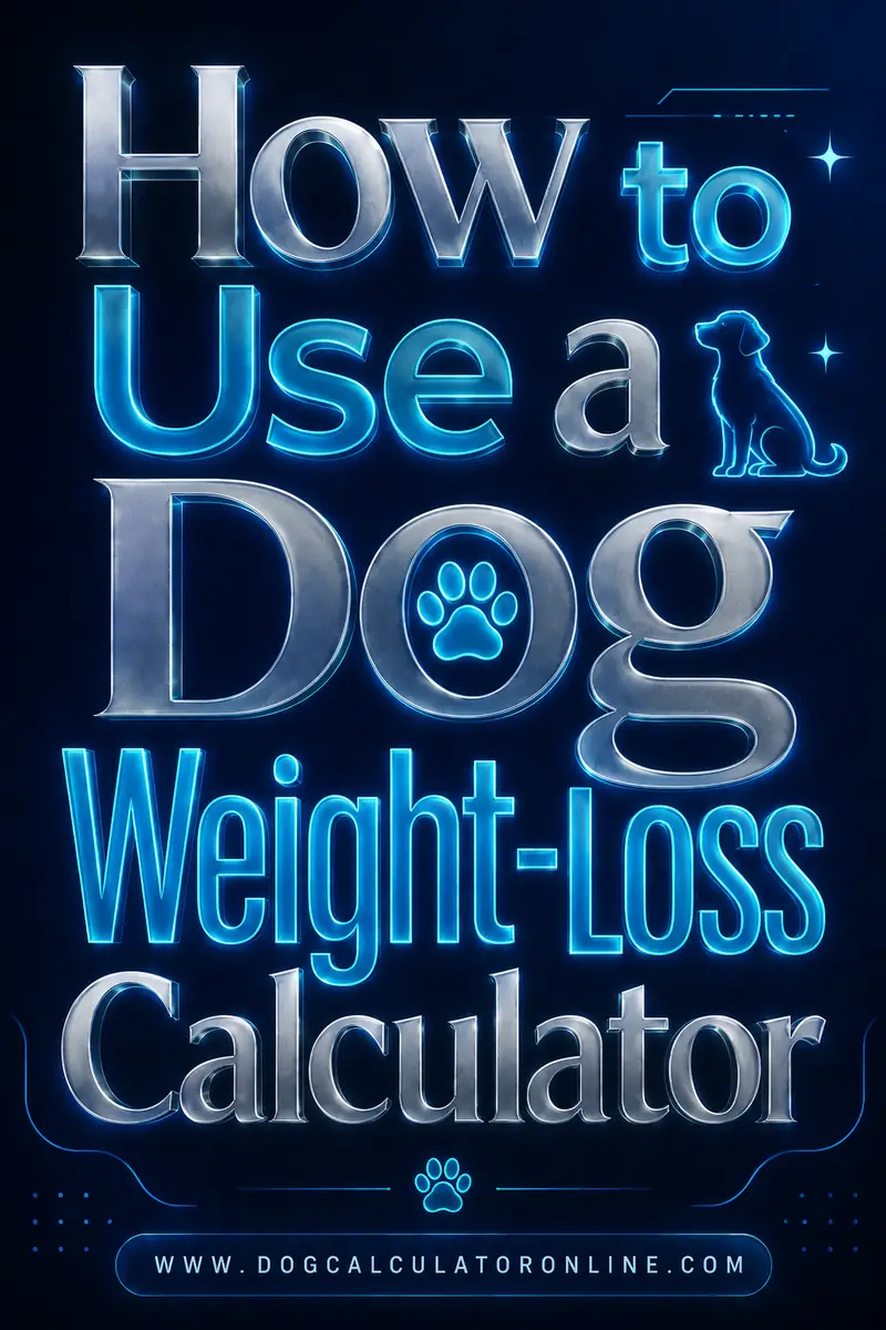 How to Use a Dog Weight-Loss Calculator