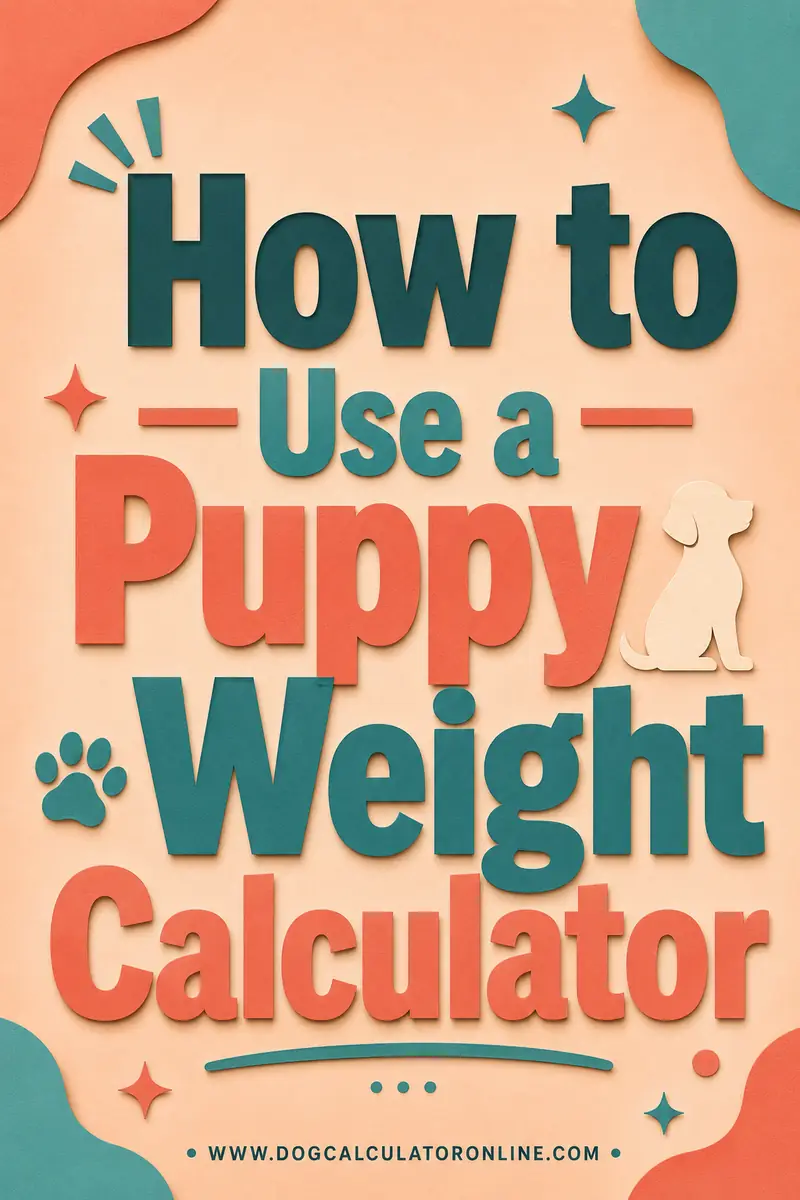 How to Use a Puppy Weight Calculator
