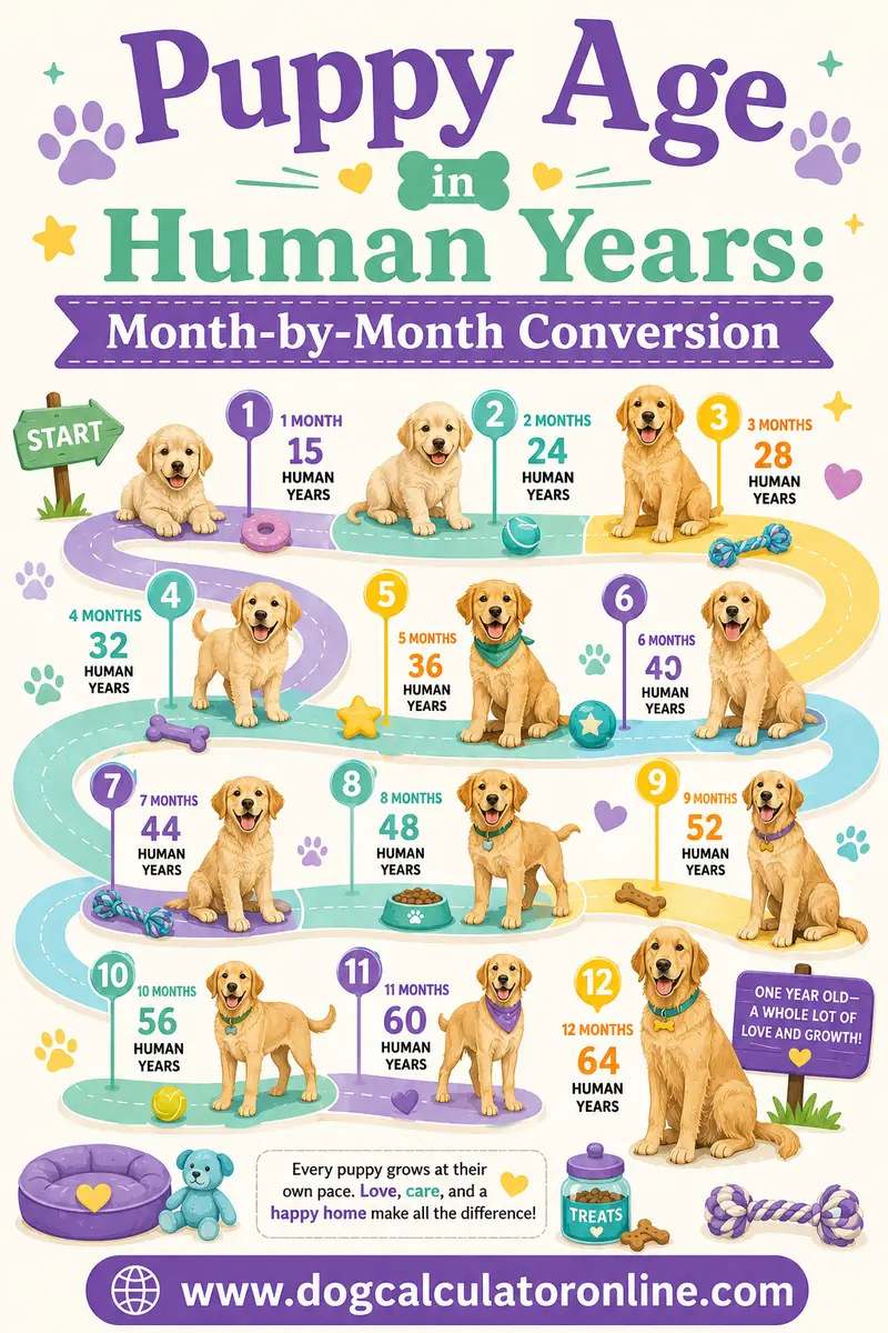 Puppy Age in Human Years: Month-by-Month Conversion