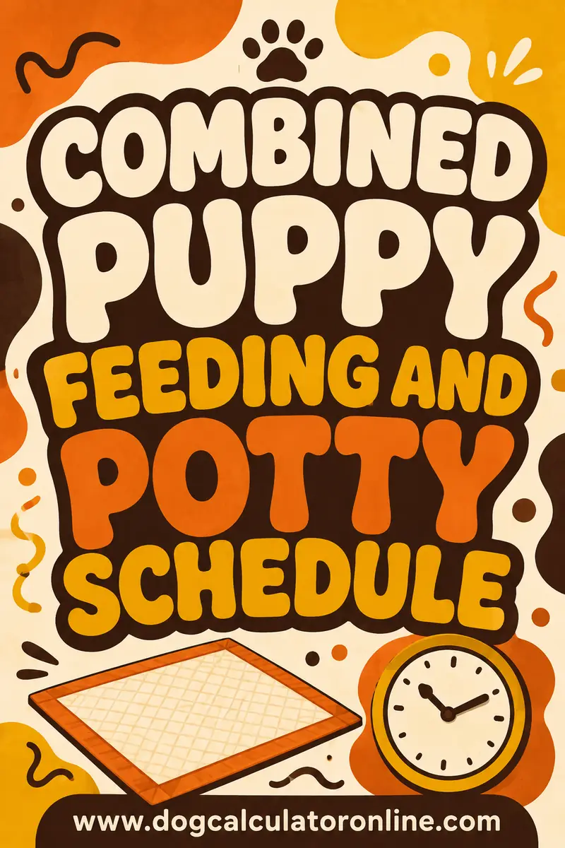 Combined Puppy Feeding and Potty Schedule