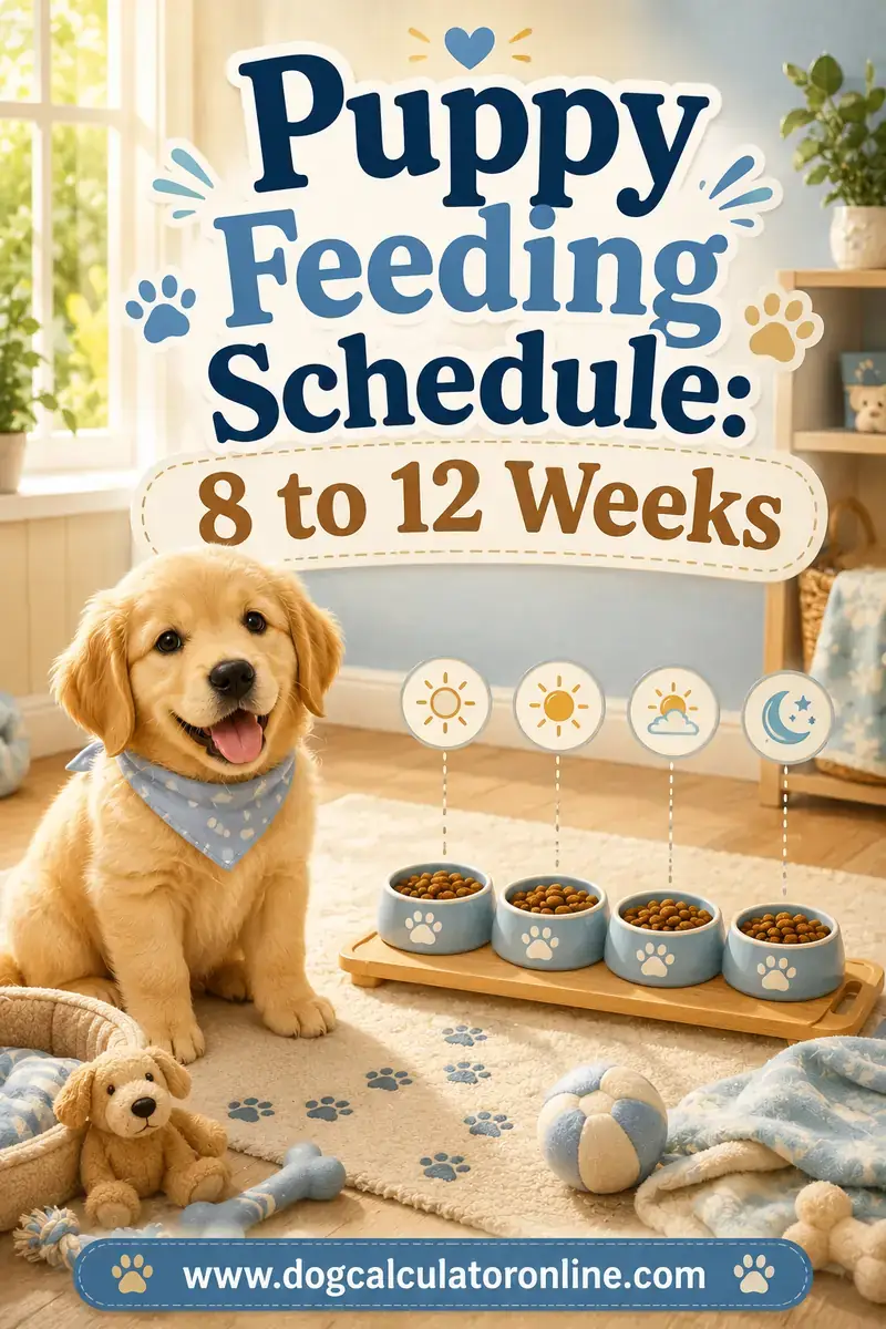 Puppy Feeding Schedule: 8 to 12 Weeks
