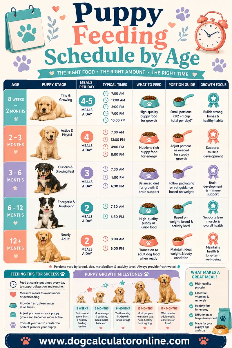 Puppy Feeding Schedule by Age