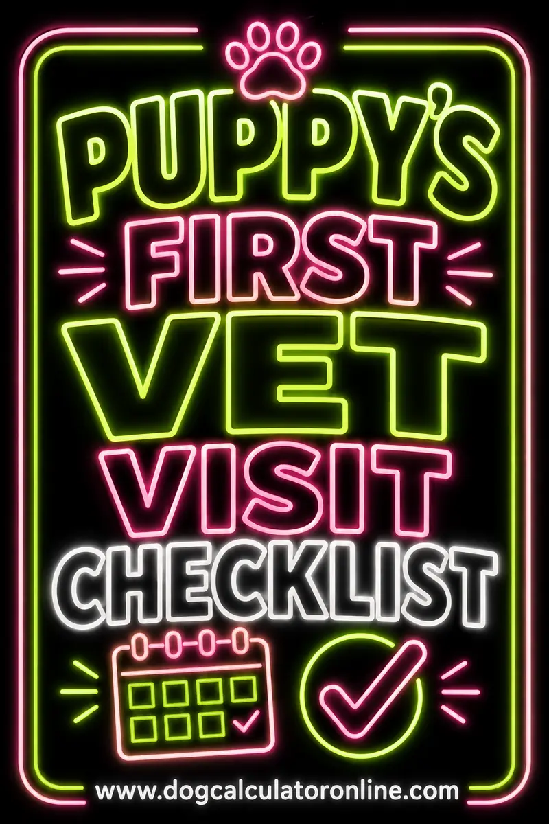 Puppy's First Vet Visit Checklist