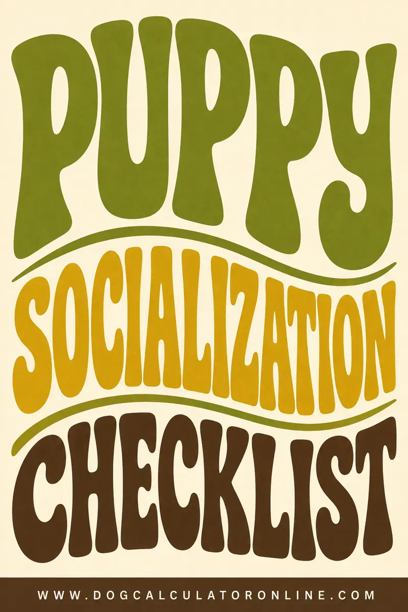 Puppy Socialization Checklist