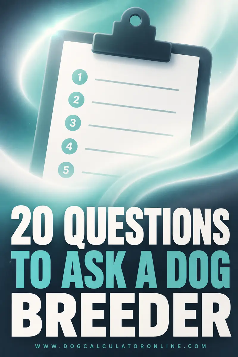 20 Questions to Ask a Dog Breeder