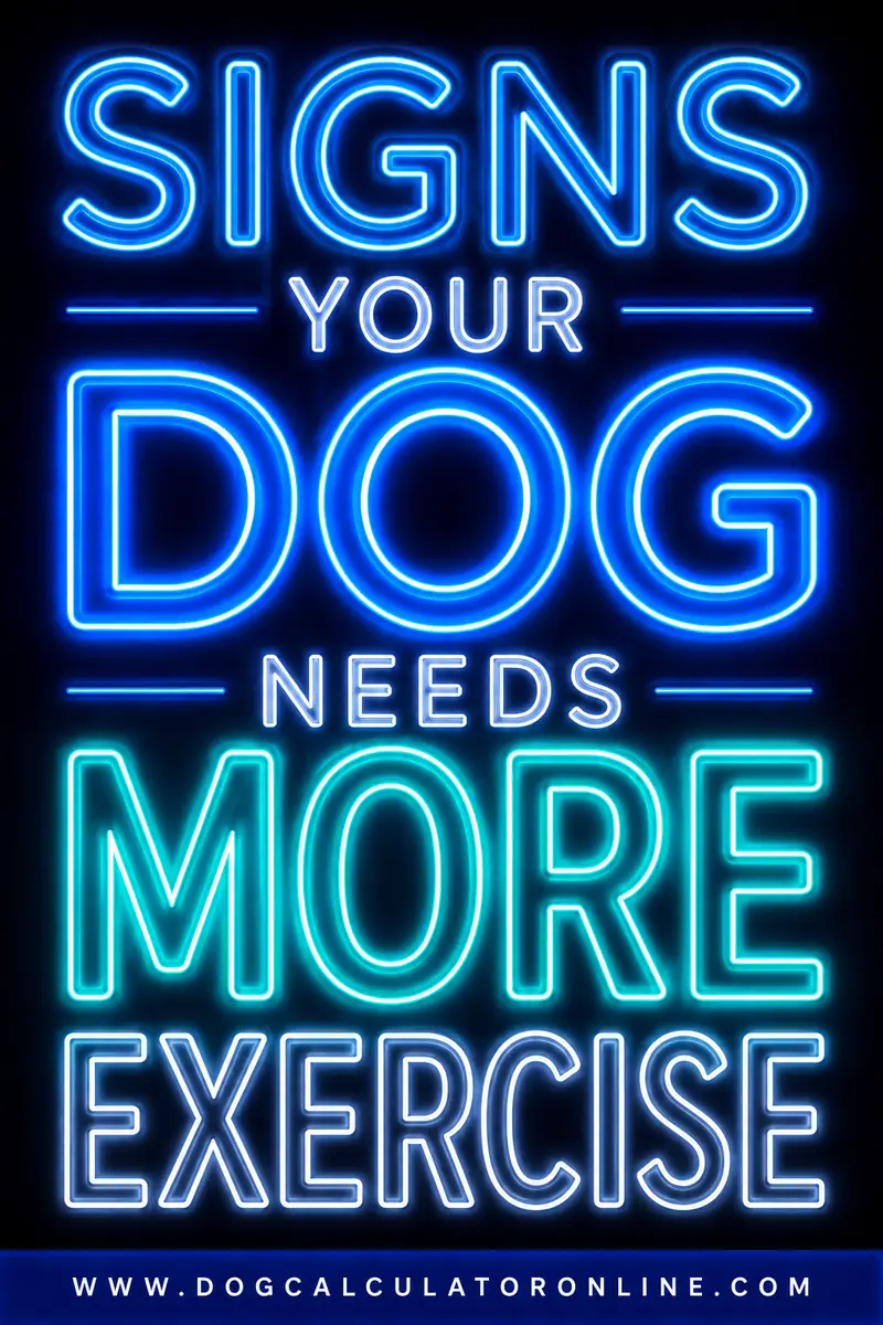 Signs Your Dog Needs More Exercise