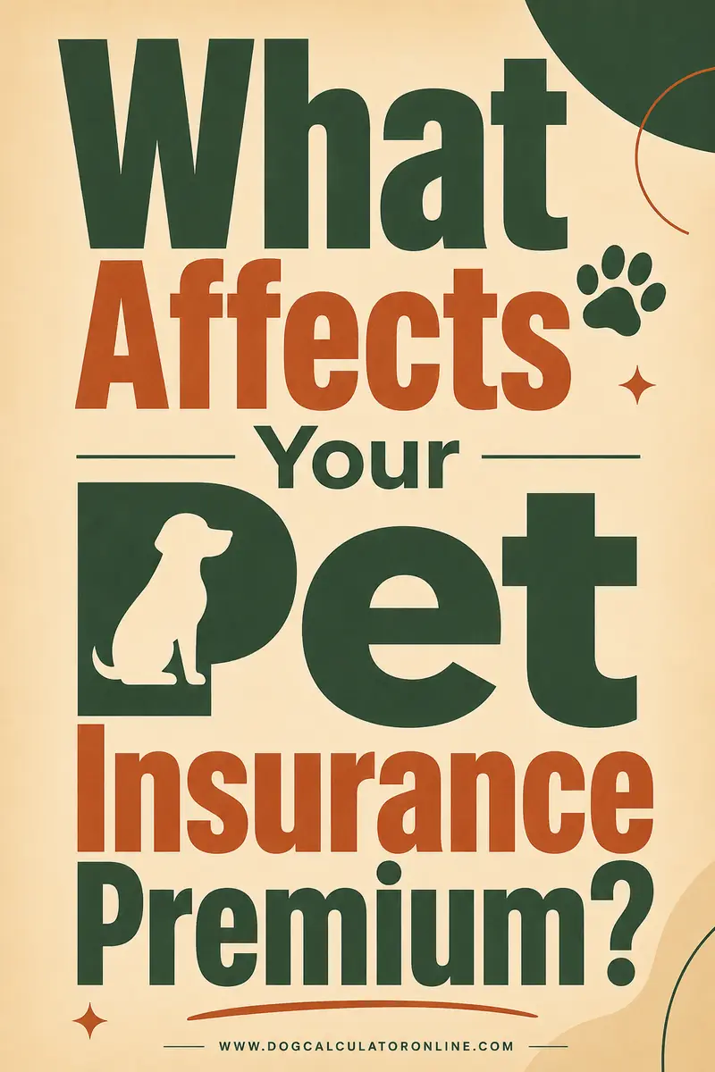 What Affects Your Pet Insurance Premium?