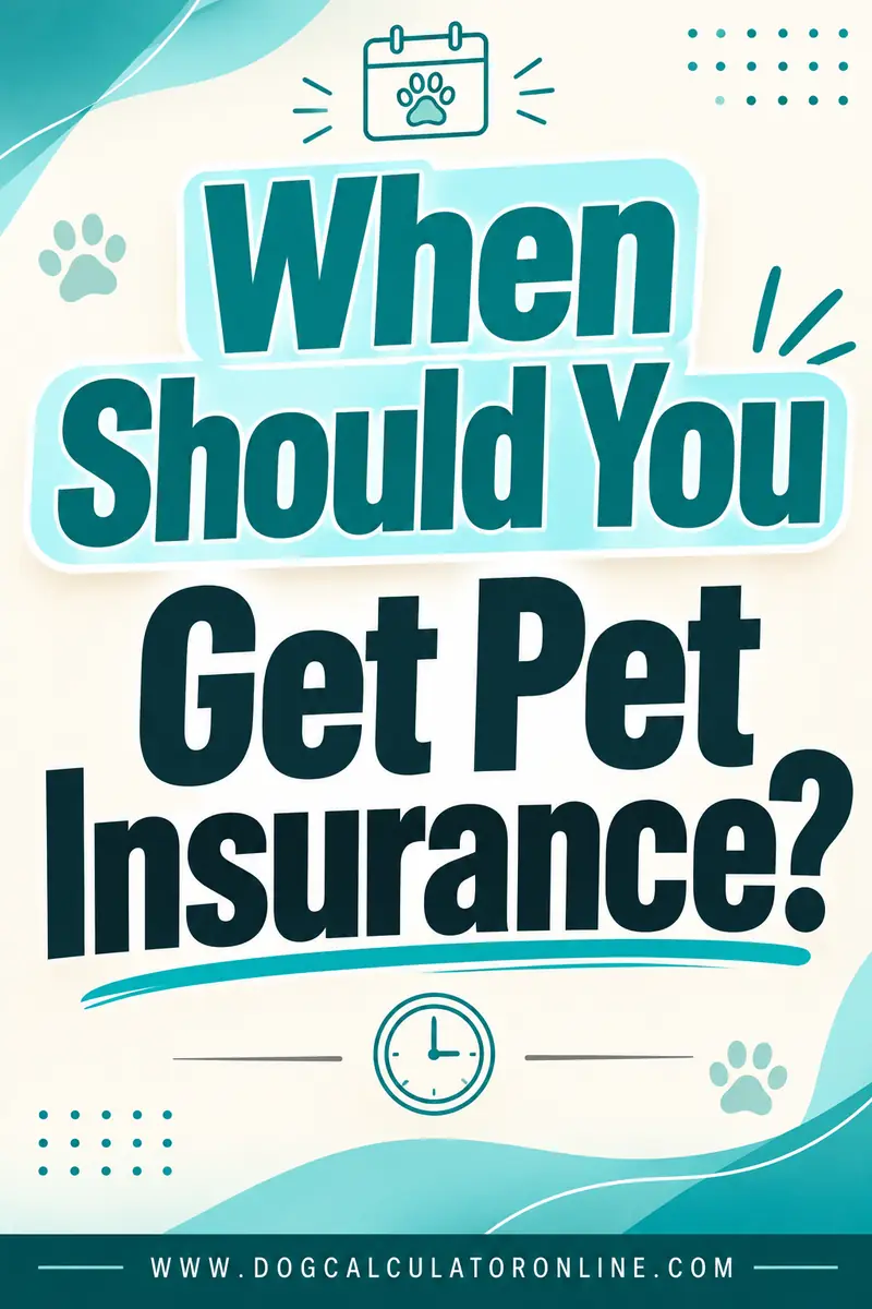 When Should You Get Pet Insurance?