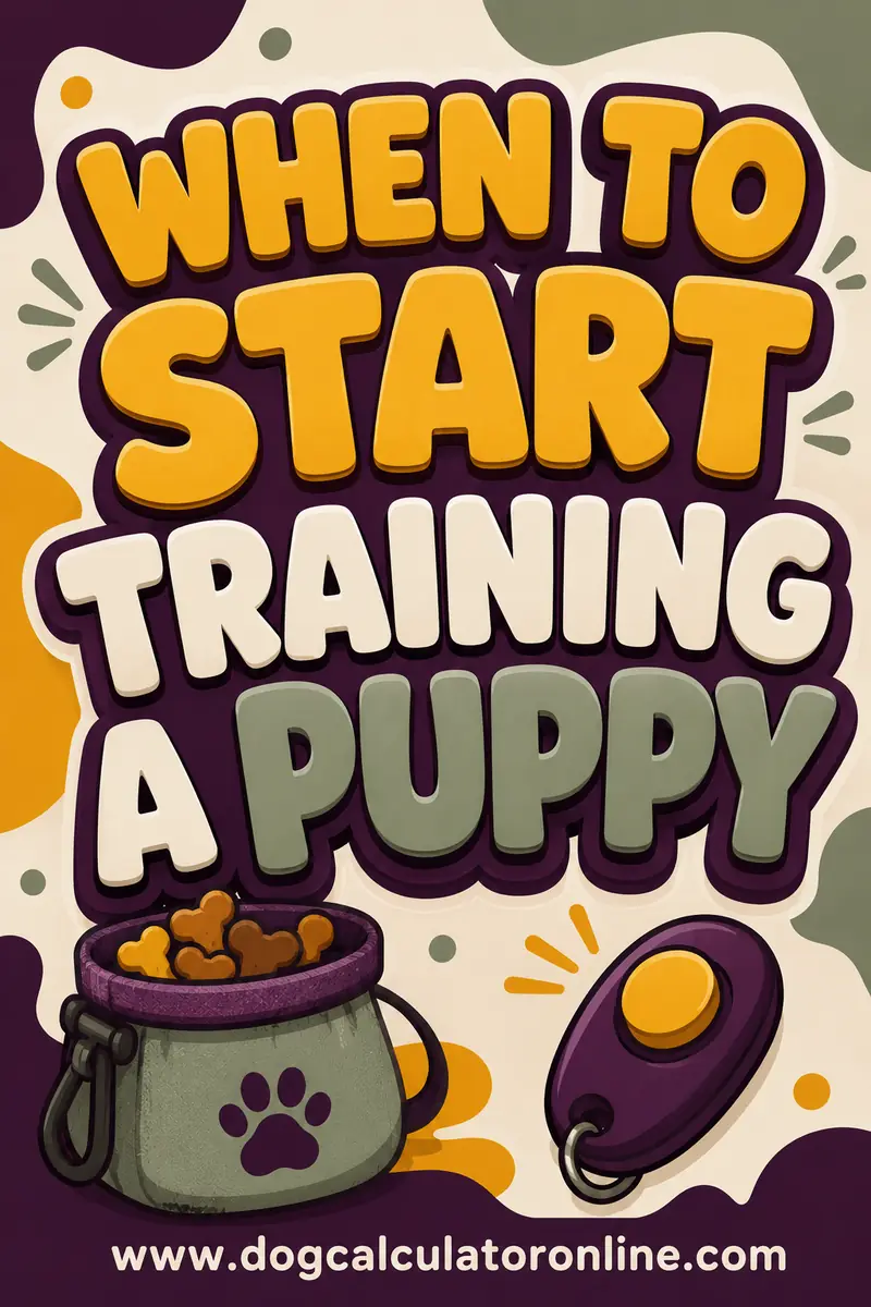 When to Start Training a Puppy